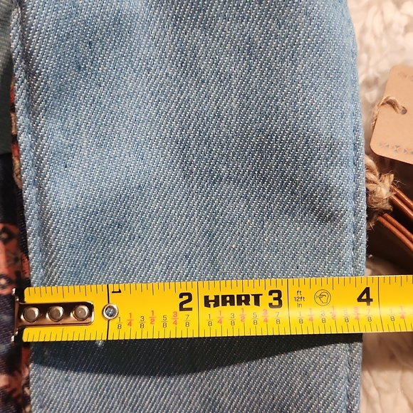 Canyon Sky Blue & Orange Geometric Aztec Tote Bag 2 End Pockets NWT - Picture 6 of 8